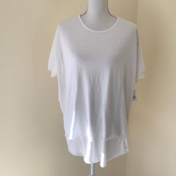NWT! WE THE FREE Size M white short sleeve oversized top - Picture 1 of 8